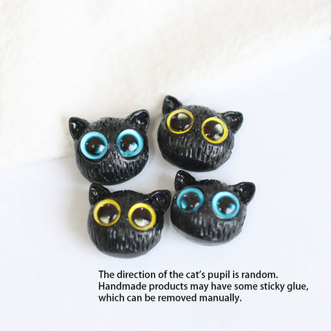 BITEFU Cute Owl Bracelet with Little Black Cat Tire and Ceramic Beads