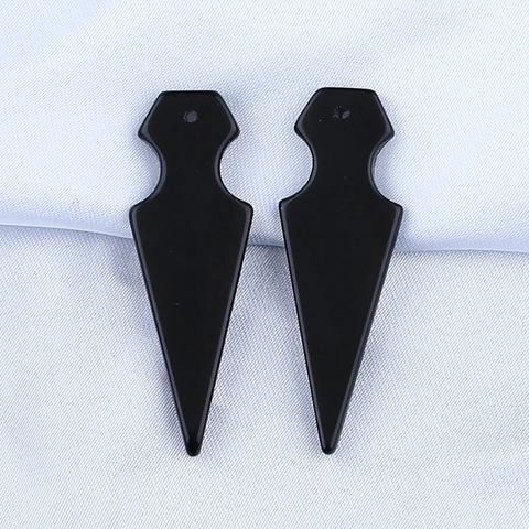 Earrings Beads Natural Obsidian Stone—Gemstone Marquise Jewelry Making Beads