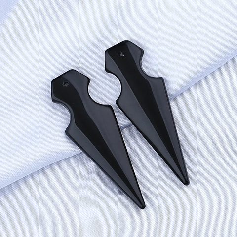 Earrings Beads Natural Obsidian Stone—Gemstone Marquise Jewelry Making Beads
