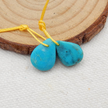 Natural Turquoise  Earring Beads 15x8x3mm, 1.0g