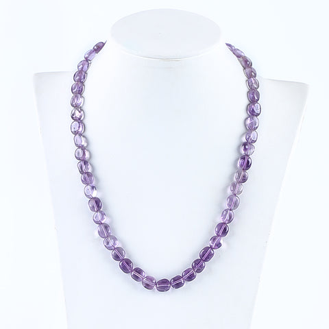 Natural Amethyst Pendant Beads for Necklace 17 inches, 9*8*5mm, 27g