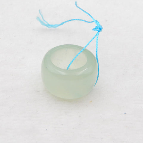 Natural Nephrite Jade Pendant Bead, 20x11mm, 5.2g