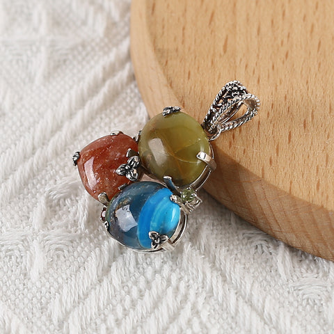 Nouveau Design Vente Chaude Lapis Lazuli et Labradorite Intarsia Boucles d'Oreilles en Forme de Larme, 925 Pièces en Argent Sterling, 33x18x4mm, 8.6g