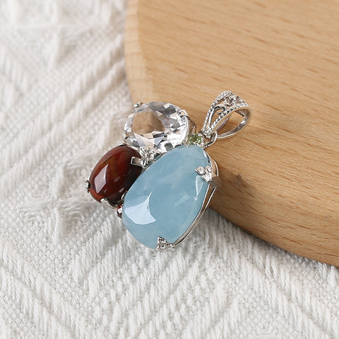 Nouveau Design Vente Chaude Lapis Lazuli et Labradorite Intarsia Boucles d'Oreilles en Forme de Larme, 925 Pièces en Argent Sterling, 33x18x4mm, 8.6g