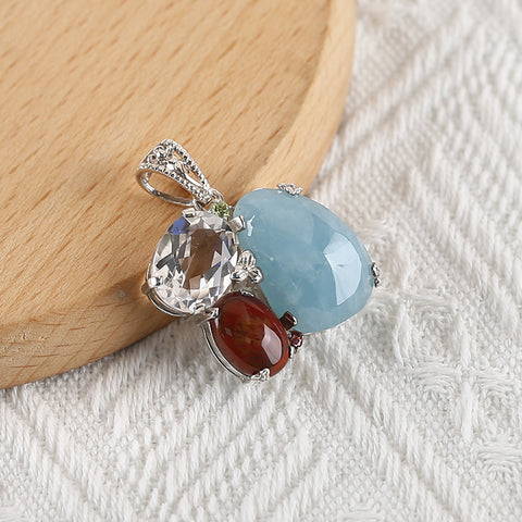 Nouveau Design Vente Chaude Lapis Lazuli et Labradorite Intarsia Boucles d'Oreilles en Forme de Larme, 925 Pièces en Argent Sterling, 33x18x4mm, 8.6g