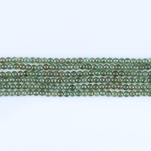 BITEFU 1 Strand Natural Epidote Round Gemstone Necklace Loose Beads, Jewelry DIY Making, Gemstone Wholesale