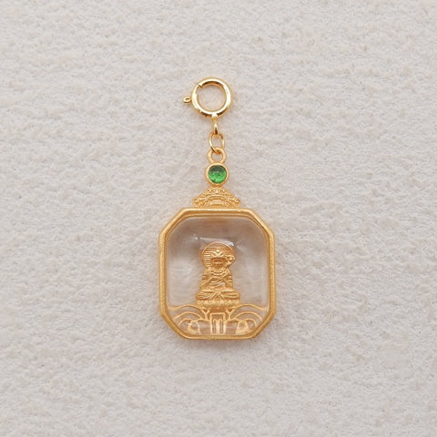 1 PC Silver Gold Plated Natural High Quality White Quartz Pendant Bead,Jewelry DIY Making,31x14x7mm, 3g