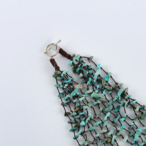 1 Strand 20 Inch Nugget (Rough Sides) Natural Turquoise Loose Beads Necklace, Gemstone Beads Wholesale,14x5x3mm,6x5x2mm,60g