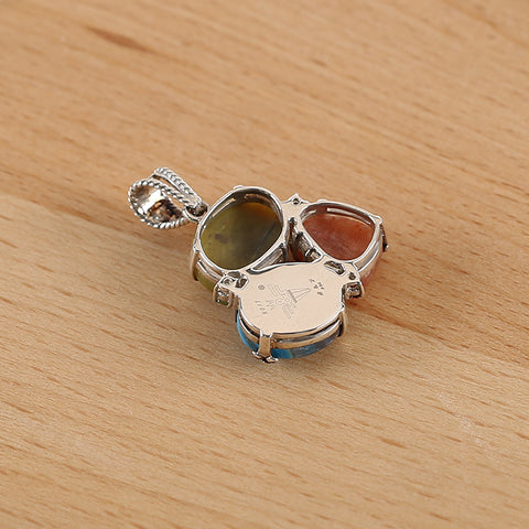 Nouveau Design Vente Chaude Lapis Lazuli et Labradorite Intarsia Boucles d'Oreilles en Forme de Larme, 925 Pièces en Argent Sterling, 33x18x4mm, 8.6g