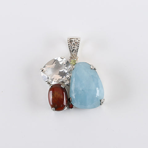 Nouveau Design Vente Chaude Lapis Lazuli et Labradorite Intarsia Boucles d'Oreilles en Forme de Larme, 925 Pièces en Argent Sterling, 33x18x4mm, 8.6g