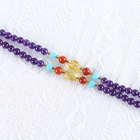 Beautiful Adjustable Natural Gemstone Loose Beads Necklace, Best Gemstone Jewelry Gift, 17-25 Inch, 23x18x12mm, 4mm, 20.8g