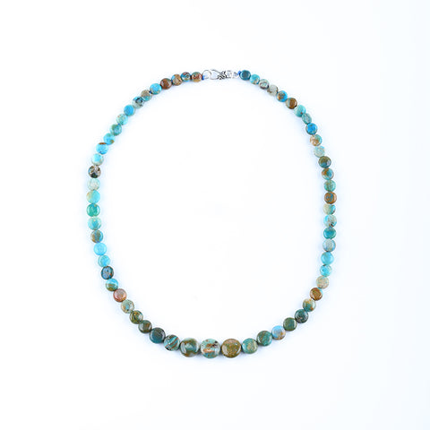 Natural Blue Opal Pendant Beads for Necklace 16 inches length, 14g