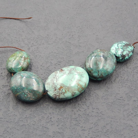 天然绿松石宝石吊珠,26x19x10mm,15x13x7mm,24.1g