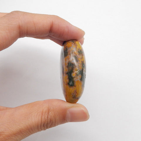 Natural Ocean Jasper Pendant Bead 43x39x15mm, 45.4g
