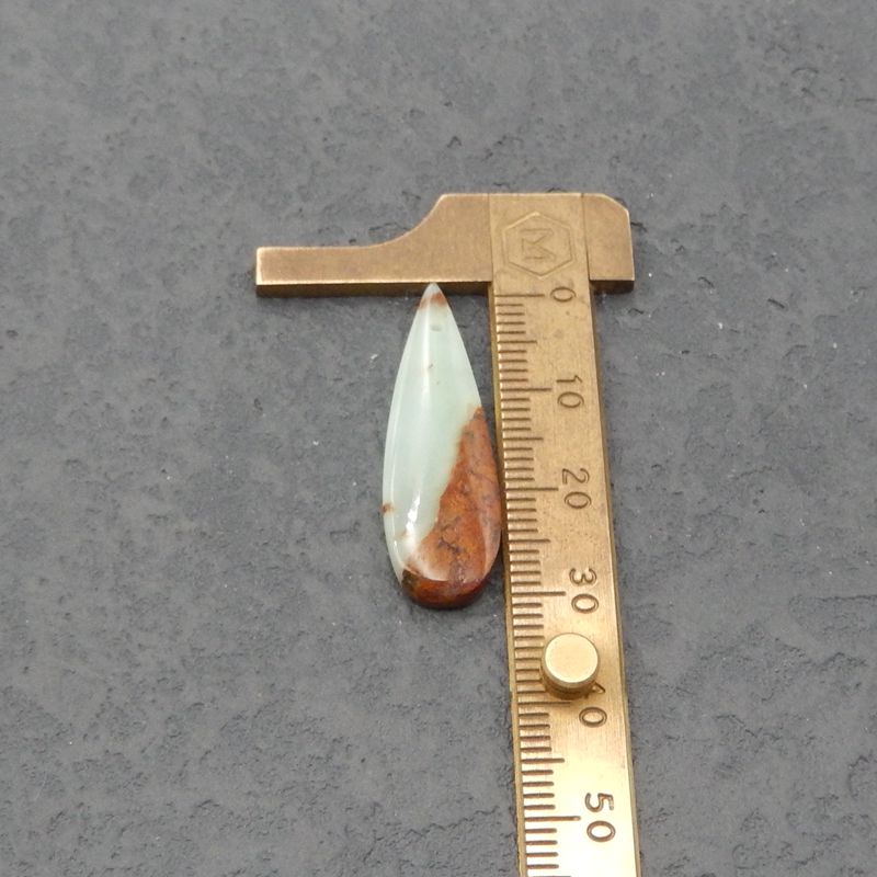 Natural Chrysoprase Earring Beads 33*10*4mm, 4.2g