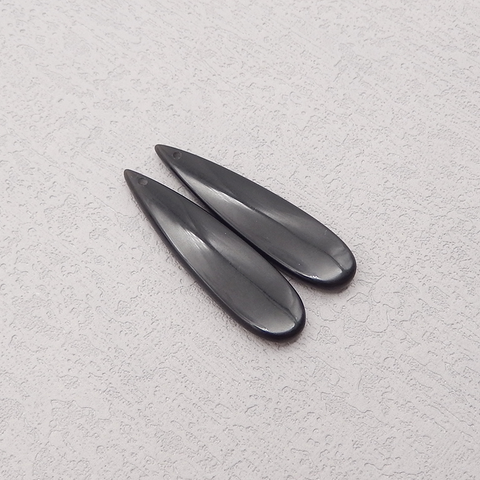 Natural Obsidian Gemstone Earring Beads, Semi Precious Stone,Jewelry DIY Making,Gemstone Wholesale,45x11x4mm,5.6g