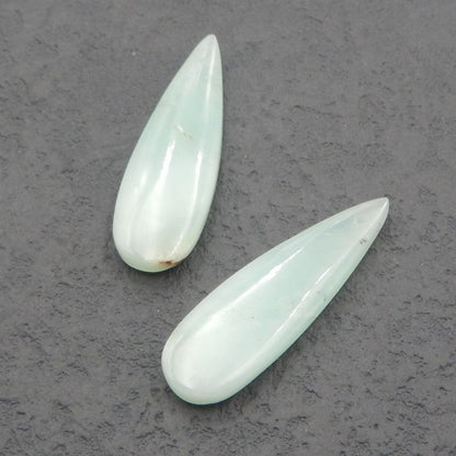 Natural Chrysoprase Earring Beads 35*11*4mm, 5.4g