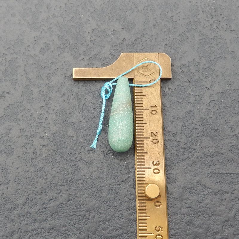 Natural Chrysocolla Earring Beads 27x8mm, 5.3g