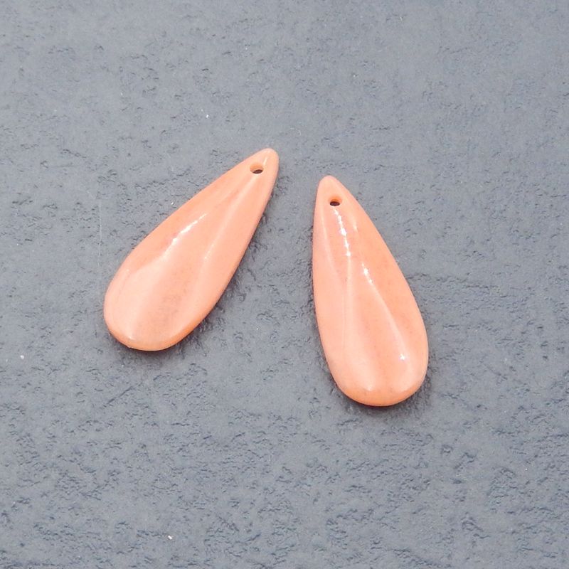 Natural Red Aventurine Earring Beads 27*10*3mm, 3.1g