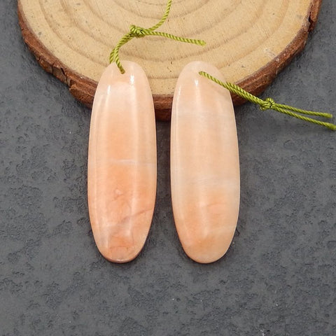 Paire de Boucles d'Oreilles Aventurine Rouge, 40x13x4mm,8.7g