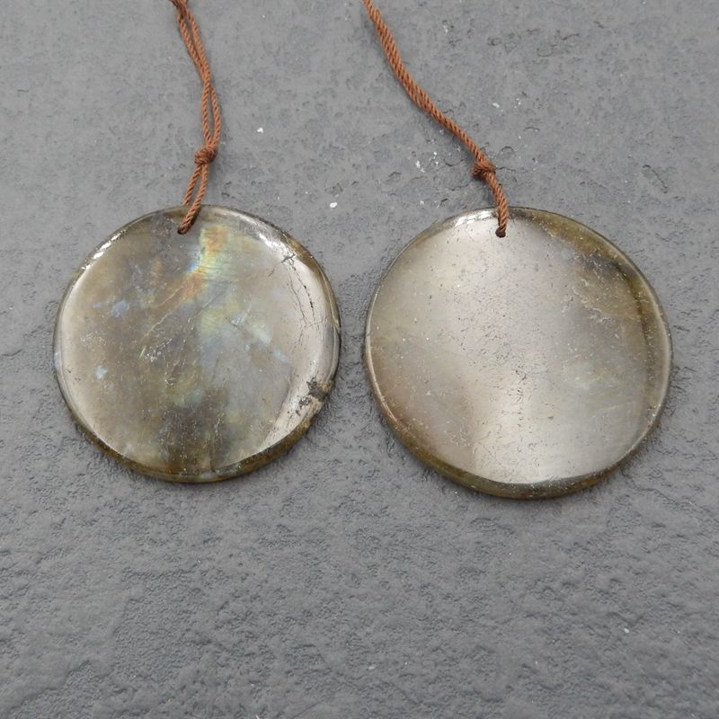 Natural Labradorite Earring Beads 41x4mm, 24g