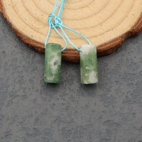 Paire de boucles d'oreilles en agate, 14 x 6 mm, 2,4 g
