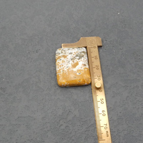 Natural Ocean Jasper Cabochon 27x36x8mm, 15g