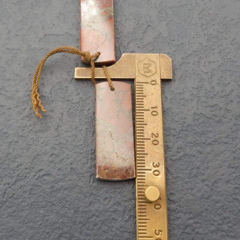 恐龙碧玉耳环一对,34x13x3mm,7g