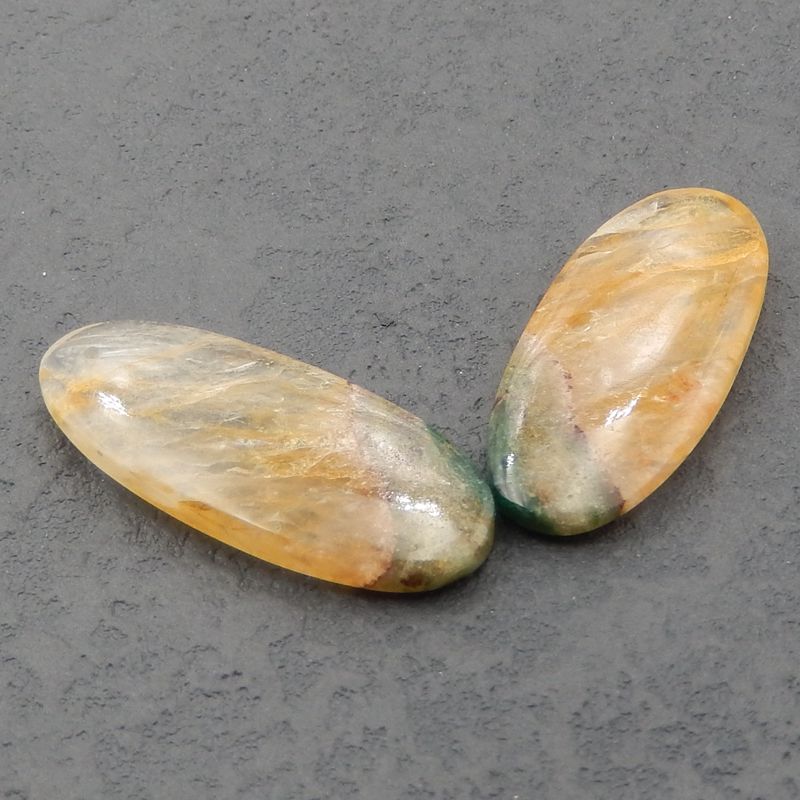 Natural Ocean Jasper Earring Beads 38x16x5mm, 10.9g