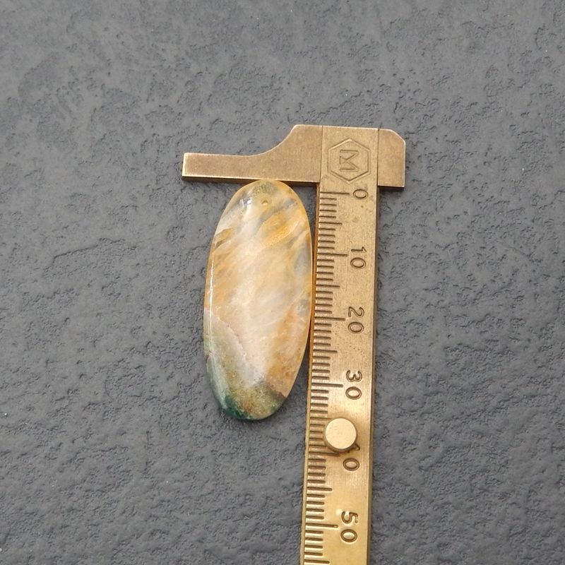 Natural Ocean Jasper Earring Beads 38x16x5mm, 10.9g