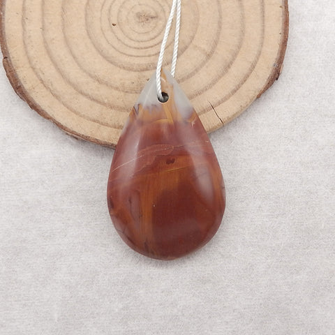 Natural Multi-Color Picasso Jasper Teardrop Gemstone Pendant Bead, Drilled Gemstone Pendant,Handmade Pendant Gift, 42x26×7mm, 11.7g