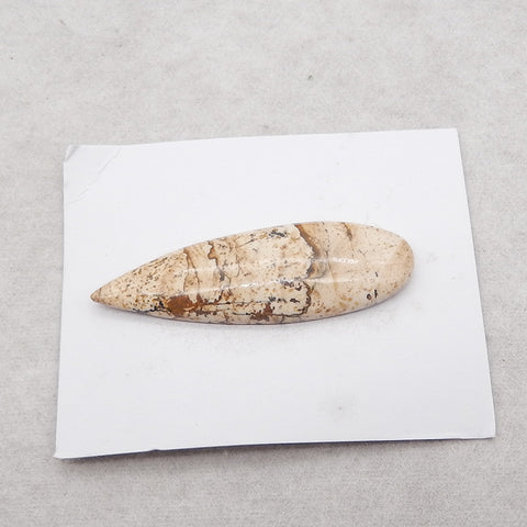 1 PC Natural Picture Jasper Cabochons,51x16x5mm, 6.1g