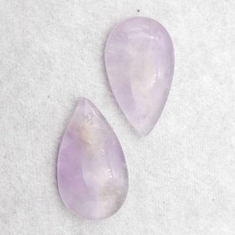 Natural Amethyst Earring Beads 24×15×4mm, 5g