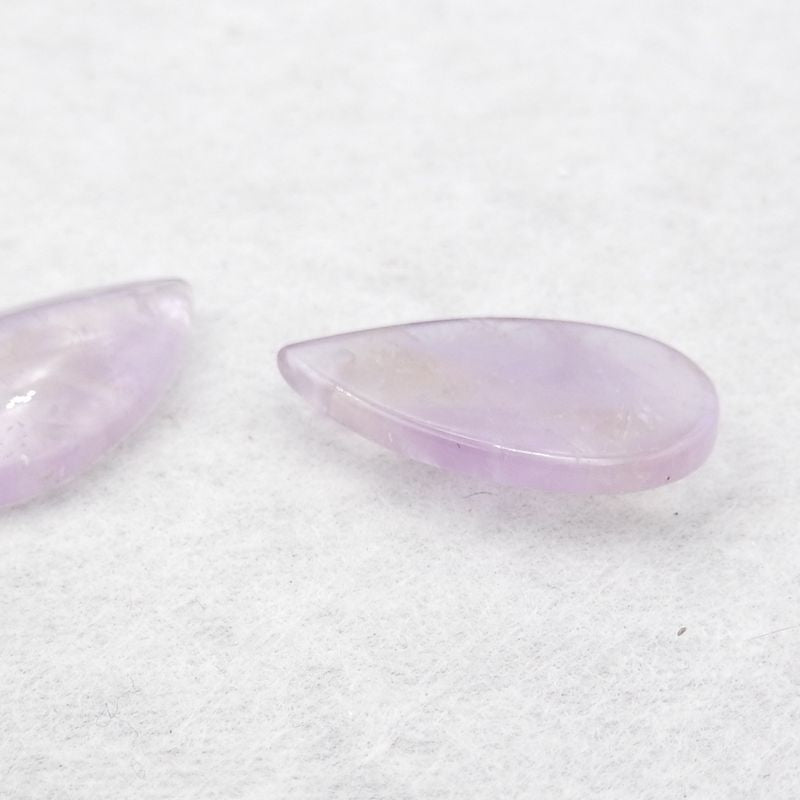 Natural Amethyst Earring Beads 24*15*4mm, 5g