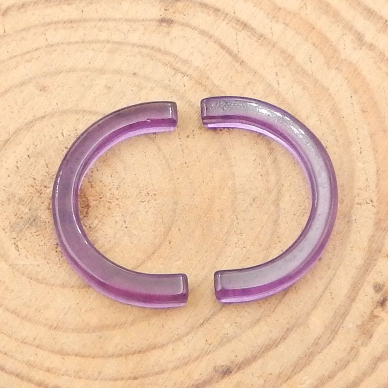 Natural Amethyst Cabochons Paired 25*15*3mm, 2.1g