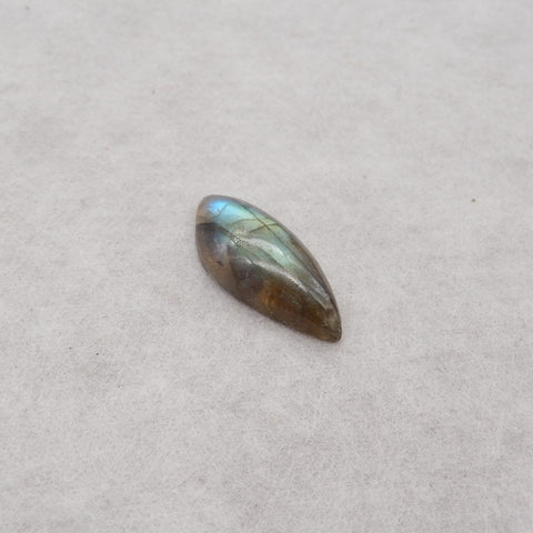 Natural Flash Labradorite Gemstone Cabochon, 28x12x6mm, 2.5g