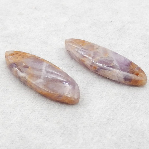 Natural Amethyst Earring Beads 28×10×4mm, 3.6g
