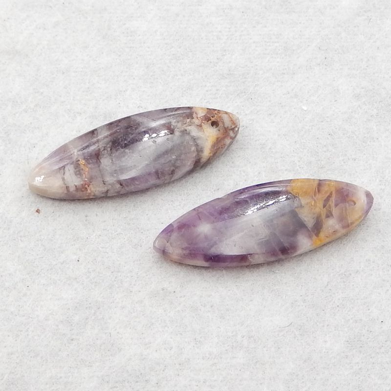 Natural Amethyst Earring Beads 28*10*4mm, 3.6g