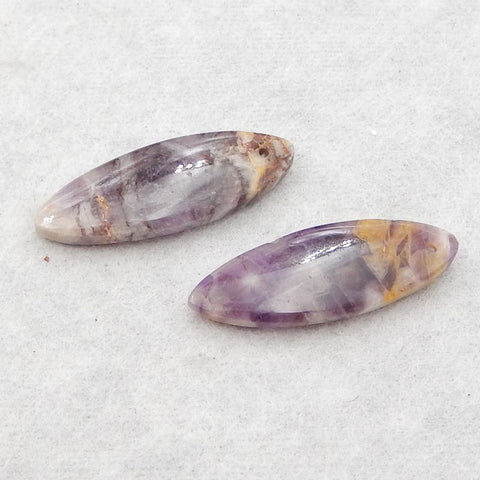 Natural Amethyst Earring Beads 28×10×4mm, 3.6g