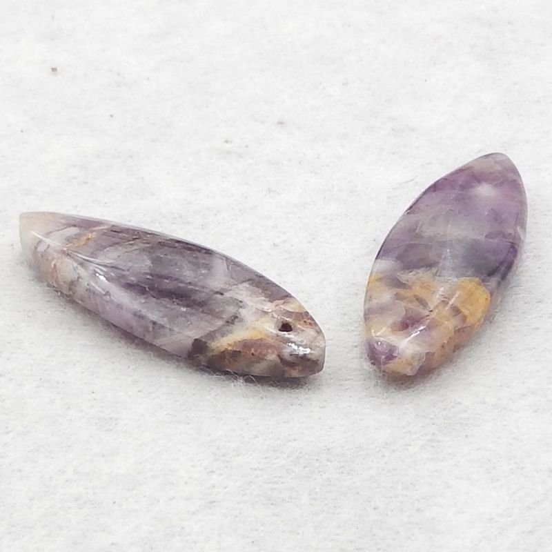Natural Amethyst Earring Beads 28*10*4mm, 3.6g
