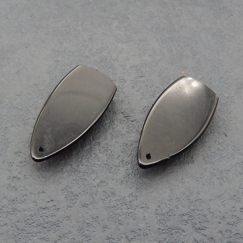 Natural Smoky Quartz Earring Beads 27*14*6mm, 5.4g
