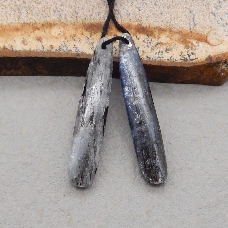 Natural Blue Kyanite Earring Beads 36*7*5mm, 5.8g - Gomggsale