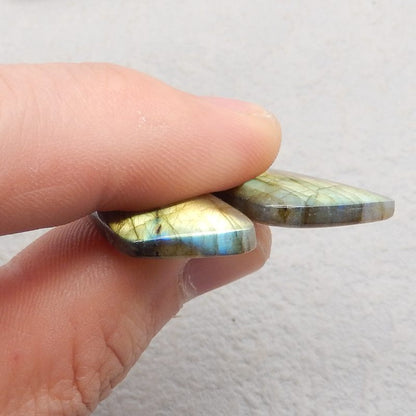 Natural Labradorite Earring Beads 41*14*6mm, 9.4g