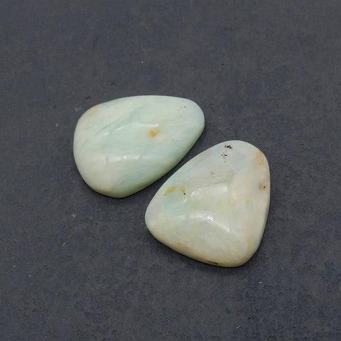 2 PCS Natural Blue Opal Gemstone Cabochons,Jewelry DIY Making, Gemstone Wholesale,25x21x7mm,26×21×7mm,9.5g