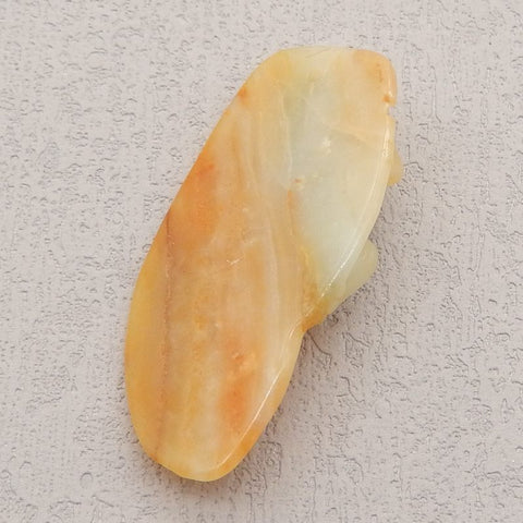 Natural Amazonite Carved Lizard Pendant Bead 47*22*9mm, 9.0g
