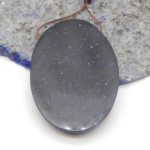 Carved Stone Blue Sand Sun Sitara  Woman Gemstone Pendant Bead, Jewelry DIY Making,40x30x6mm,12.7g