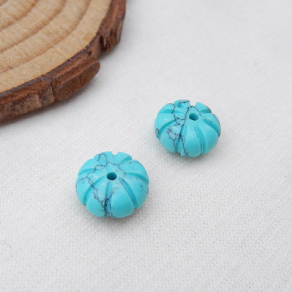 Natural Turquoise Earring Beads 10x5mm, 1.8g