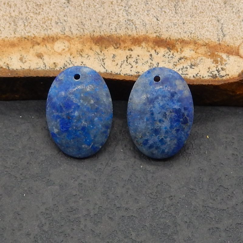 Natural Lapis Lazuli Earring Beads 18*13*6mm, 5.5g