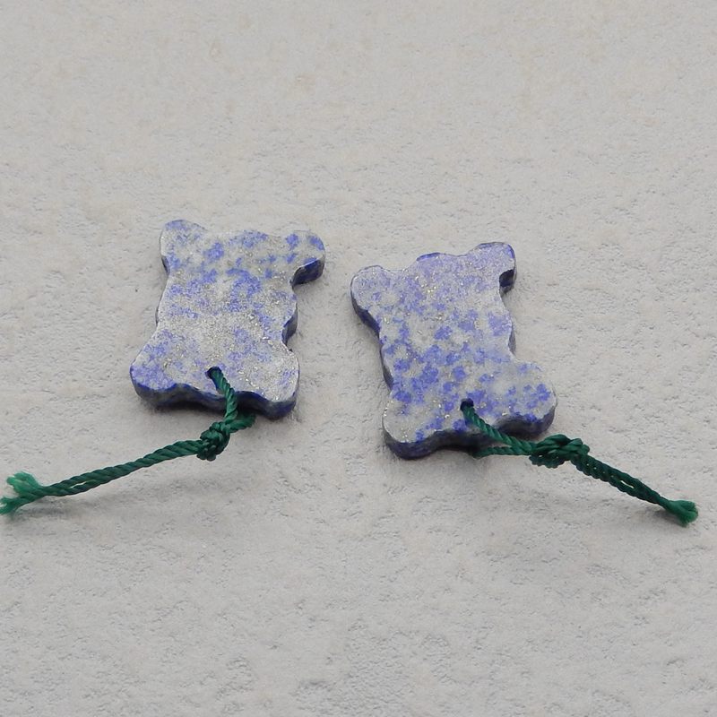 Natural Lapis Lazuli  Earring Beads 21*18*3mm, 6.2g