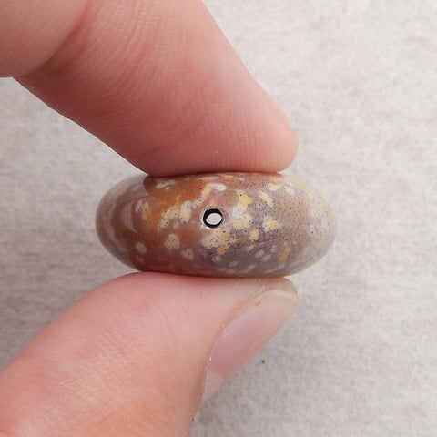 New Natural Ocean Jasper Heart Pendant Bead,Drilling Up and Down, 20×22×10mm, 6.5g